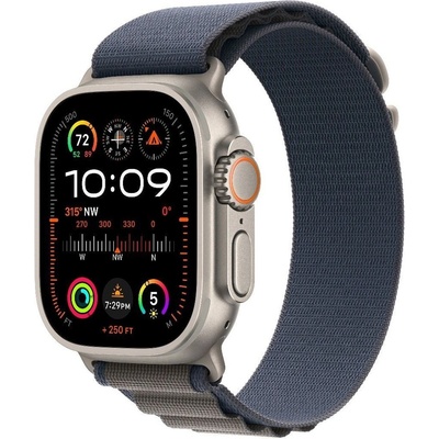 Apple Watch Ultra 2 49 mm titánové puzdro s modrým alpským ťahom L MREQ3CS/A