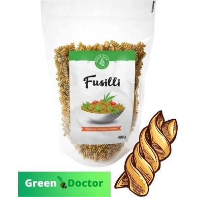 Zelená Země Konopné cestoviny fusilli 400 g