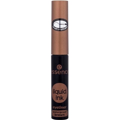 Essence Liquid Ink Eyeliner Waterproof tekuté oční linky hnědá 3 ml