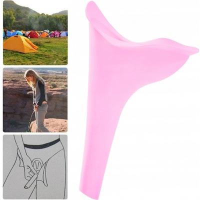 TFY LP2418 Pomůcka na močení ve stoje pro ženy, 13x10 cm, růžová