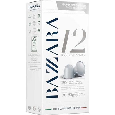 Bazzara Káva v kapslích Dodicigrancru kapsle Nespresso 100 ks