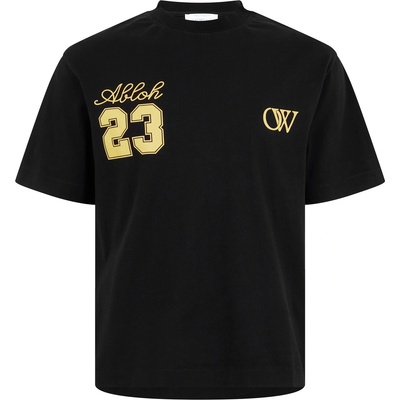 OFF WHITE Тениска OFF WHITE Men's 23 Skate Cotton Short Sleeve Oversized Fit T-Shirt - Black Gold