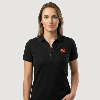 GymBeam Dámske Tričko Polo Black