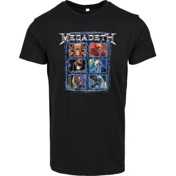 MERCHCODE Мъжка тениска в черен цвят Merchcode Megadeth Heads Grid UB-MC795-00007 - Черен, размер XS