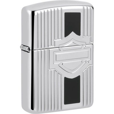 Zippo Armor Harley Davidson Black Stripe