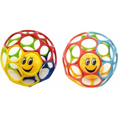 Teddies Míček s chrastítkem mačkací měkký plast 12cm
