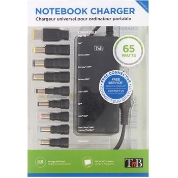 TNB Зарядно за лаптоп Еasyline TNB, универсално, 65W, с 9 накрайника, дължина 1.5 m