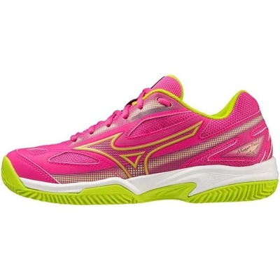 Mizuno Женски маратонки за падел Mizuno Break Shot 4 Padel - fuchsia fedora/acid lime/white