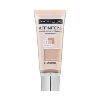 Maybelline Zjednocujúci make-up s HD pigmenty Affinitone Hydrating Tone-One-Tone Foundation 24 Golden Beige 30 ml
