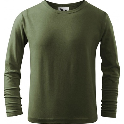 MALFINI FIT T LS 121 dětské tričko khaki
