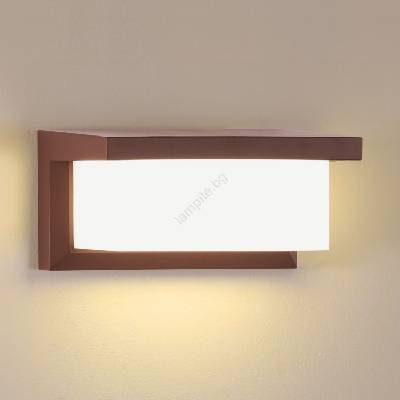Brilagi - LED RGBW външно стенно осветително тяло BRICKY 1xE27/15W/230V кафяво IP54 (LEDBG3049)
