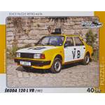 Retro cars - Puzzle Škoda 120 L VB (1987) 40 dielikov - 40 - 99 piese