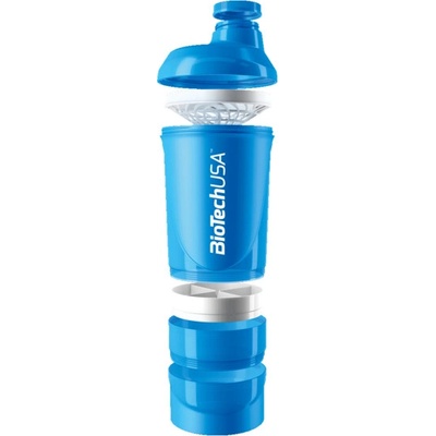 BiotechUSA Šejkr Wave 600ml - modrý