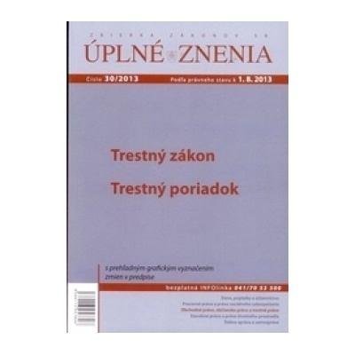 Úplné znenia 30/2013 -