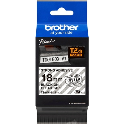 Páska Brother TZ-S141 (Černý tisk/průsvitný podklad)
