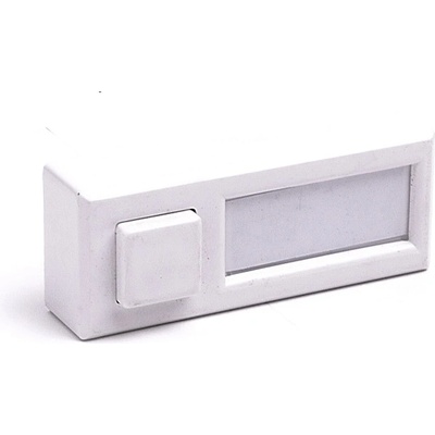 Naiden Kirov Звънчев бутон НК, Бял, 36v, с място за надпис (m005122)