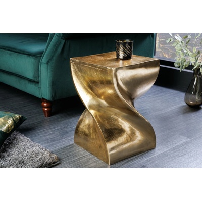 Bighome Twist 45 cm zlatý hliník