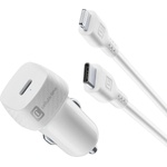 Cellularline Зарядно 12-24V Car Power с кабел USB-C- Lightning 20W