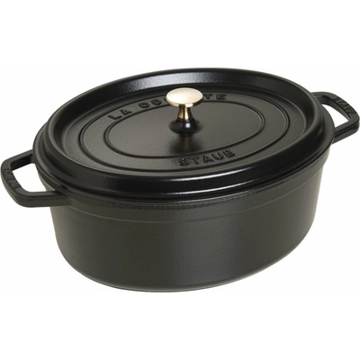 Staub Oval Cocotte 40509-319-0 Kastról s pokrievkou 31 cm čierna