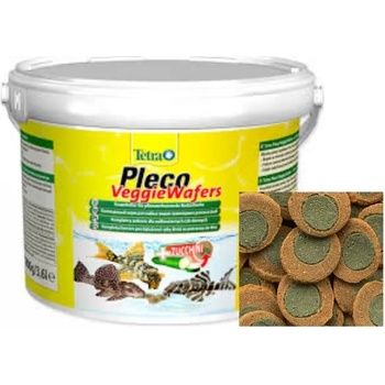 Tetra - Pleco Veggie Wafers - Храна за риби, подходяща особено за растителноядни дънни храни 3.6 литра