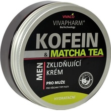 Vivapharm Vivaco Zklidňující krém pro muže Kofein a Matcha Tea 200 ml