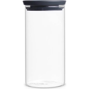 Brabantia Кухненски буркан за съхранение 1, 1л, със сив капак, стъкло, Brabantia (BRAB298264)