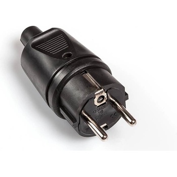 ETC 70-457 черен присъединителен електрически щепсел за битови нужди 16А/230v (70-457)