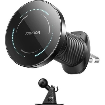 JOYROOM Безжично Зарядно за Кола, Joyroom MagSafe Car Charger Vent/Dash 15w, Черен (JR-ZS502)