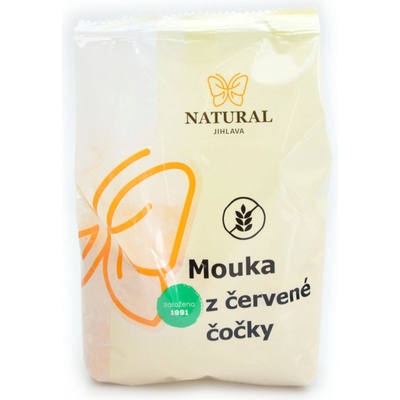 Natural Mouka z červené čočky bez lepku 400 g