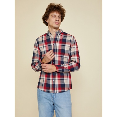 ZOOT. lab Бежово-червена мъжка риза на каре ZOOT. lab Ota ZOOT. lab | Bezhov | МЪЖЕ | M