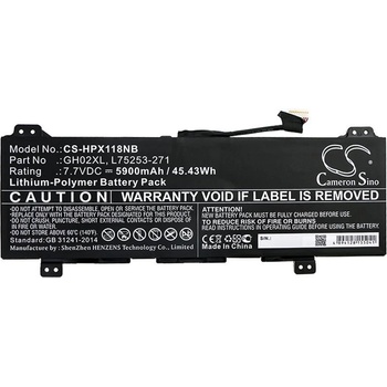 Cameron Sino Батерия за лаптоп HP Chromebook 14 G6 10X23EA; Chromebook X360 13B-CA0000SI; HSTNN-DB9M LiPo 7.7V 5900mAh CAMERON SINO (CS-HPX118NB)