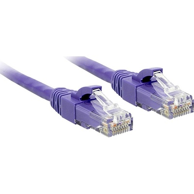 Lindy 48126 RJ45 CAT 6 U/UTP 7,5m fialový