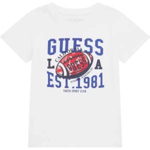GUESS Тениска с американски футбол за момче в бяло Guess