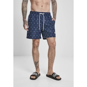 Urban Classics Бански гащета Urban classics Pattern swimming shorts - Blue (Navy / White)