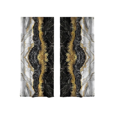 Mila Home Завеси в черно и златно в комплект от 2 броя 140x260 cm - Mila Home (Rh-PerdeCift-3132-260)