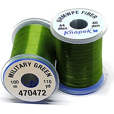 Vázací nit • UHMWPE FIBER LINE • 100m - Tloušťka 40D, Barva Vojenská zelená