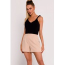 M775 šortky so záhybmi béžové