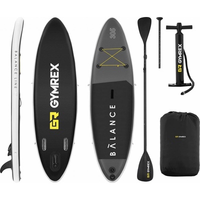 Paddleboard Gymrex Aufblasbar Surf 135 kg 305x9x15cm
