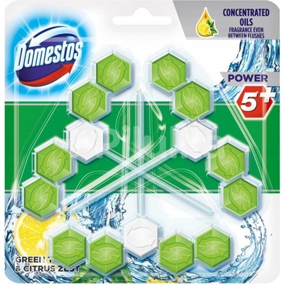 Domestos Aroma Lux White Rose & Tea Tree Oil tuhý WC blok 3 x 55 g