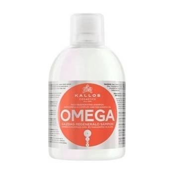Kallos Cosmetics KJMN Omega Rich Regenerating Shampoo regeneračný šampón na vlasy s komplexom omega-6 a makadamiovým olejom 1000 ml