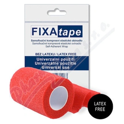 FIXAtape STRETCH samofixačný obväz 7,5×450 cm červený