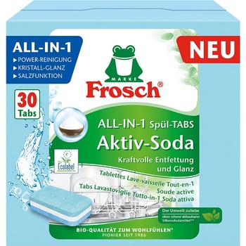 Frosch Kuchyňské tablety do myčky 30 ks 540 g All in 1 sodou