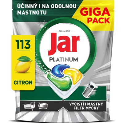 Jar Platinum Lemon kapsle do myčky 113 ks
