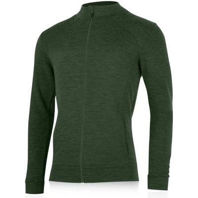 Lasting merino mikina SARMIN zelená