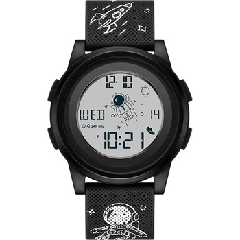 SANDA Детски, дигитален часовник Sanda Astronaut, Черен / Черен (SANDA-2122-BLACK-BLACK)