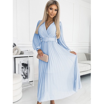 Numoco Рокля с коланно деколте - светлосиня Numoco KLARA numoco | Sin | ЖЕНИ | ONE SIZE