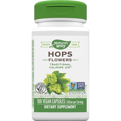 Nature's Way Hops Chmel 310 mg 100 rostlinných kapslí