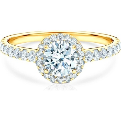 Savicki Zásnubný prsteň This is Love žlté zlato laboratórne diamanty TIL 3 LAB Z