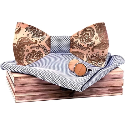 HARAHU Дървен папион lo-30923 - Сребриста kp30923 (lo-30923)