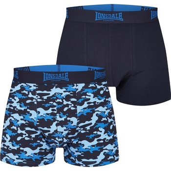 Image 1 of Lonsdale Мъжки боксерки Lonsdale 2 Pack Trunk Mens - Camo/Navy